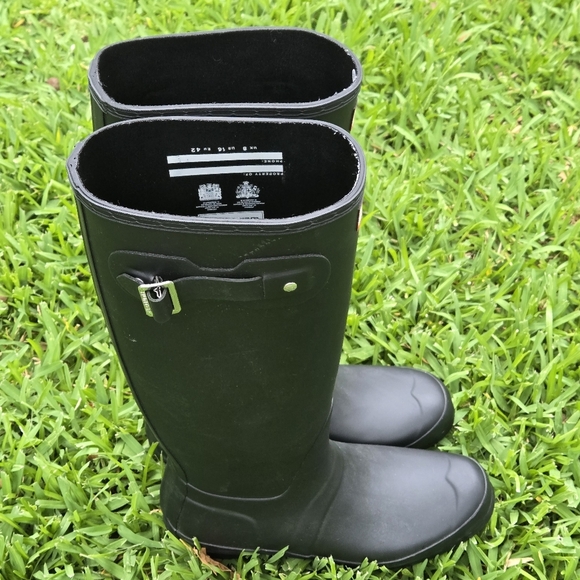 HUNTER Original Back Adjustable Tall Rain Boot Size 10 - Picture 4 of 8